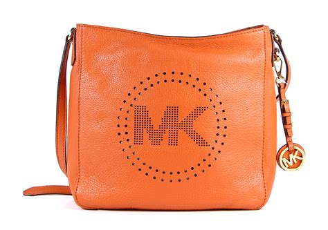 michael kors perforated leather large messenger crossbody bag|women michael kors crossbody bags.